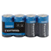 Draper PowerUP Ultra Alkaline C Batteries (Pack of 4) 03977 Draper  - Dynamic Drive