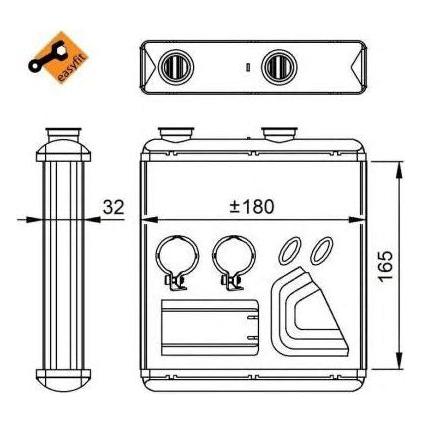 NRF Heater Radiator 54298