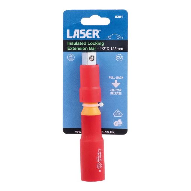 Laser Insulated Locking Extension Bar 1/2"D 125mm 8391