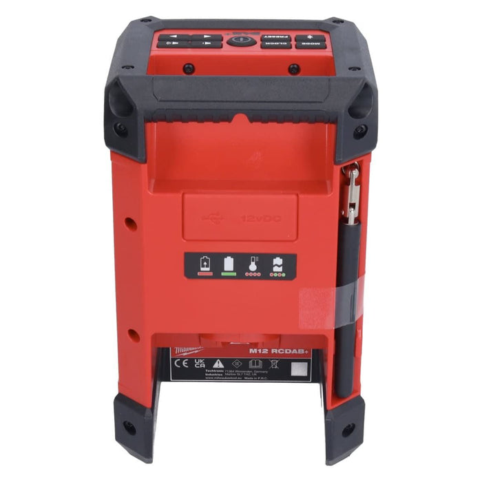 Milwaukee M12 Dab Radio And Charger (Bare Unit) 4933472115 Milwaukee  - Dynamic Drive