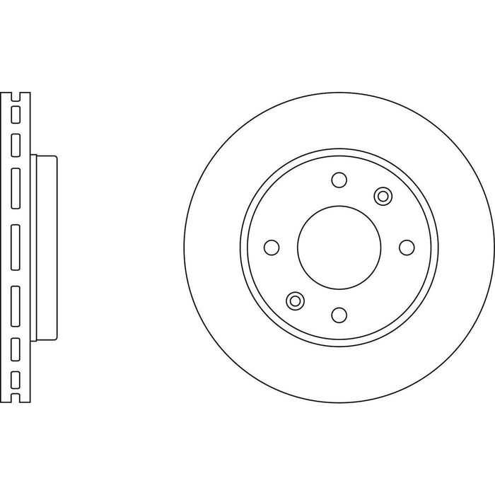 Apec Brake Disc Front Fits Kia Magentis