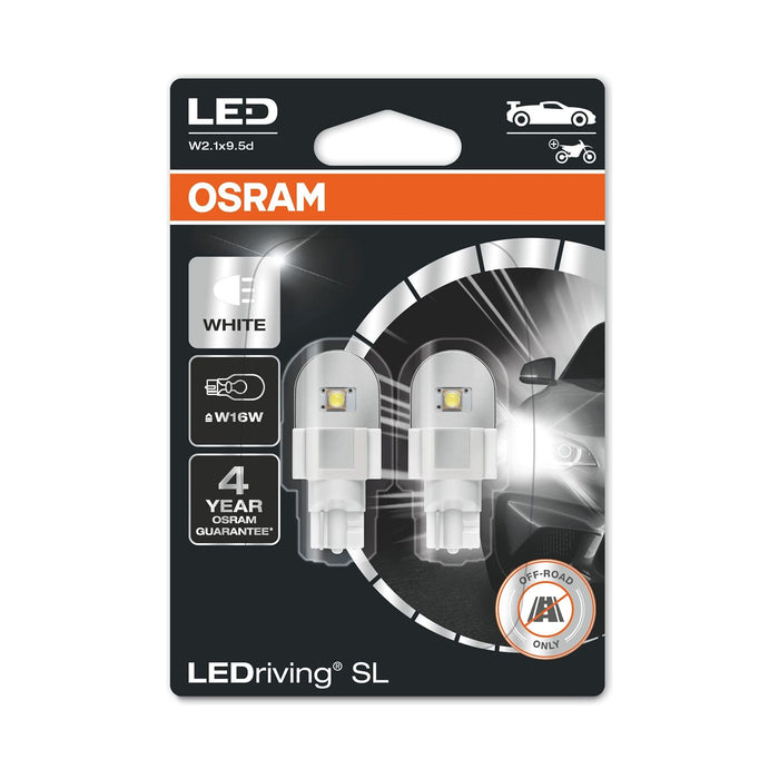 OSRAM LEDriving® SL, W16W, White 6000K, LED signal lamps, Off-road only Osram  - Dynamic Drive