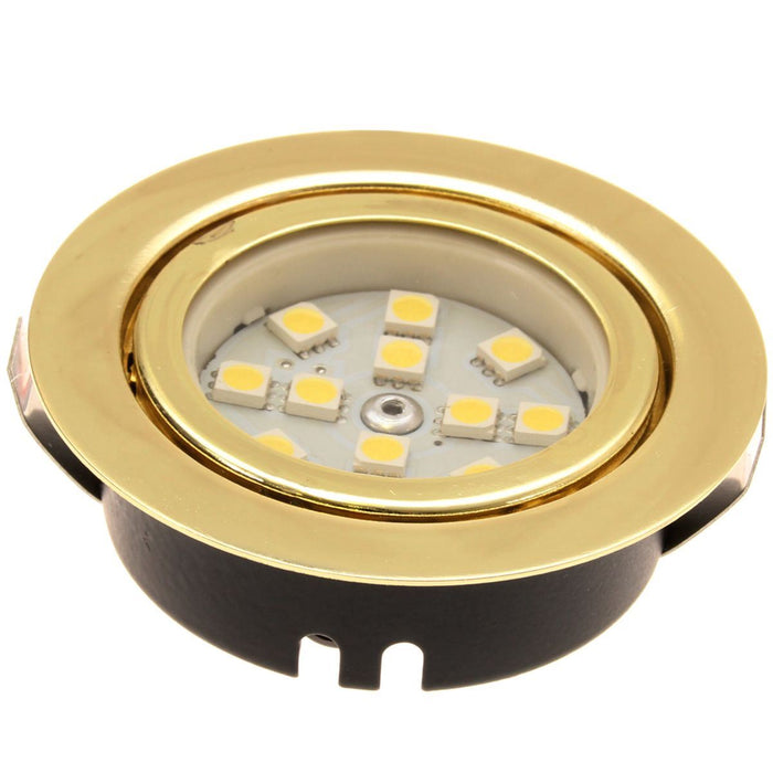 Gold (Brass) Recessed LED Downlight Unswitched Nova  - Dynamic Drive