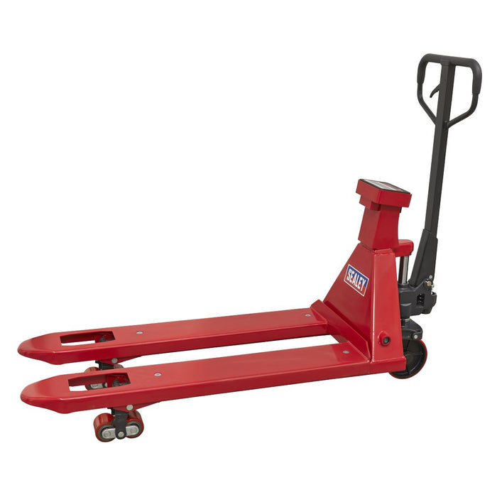 Sealey  Pallet Truck with Scales 2000kg Capacity 1150 x 555mm PT1150SC Sealey  - Dynamic Drive