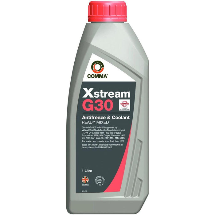 Comma - Xstream G30 Antifreeze & Coolant Ready Mixed XSM1L - 1L