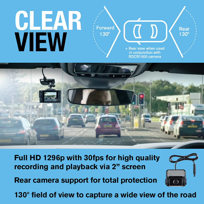 Ring Car Dash Camera Front & Rear HD Wi-Fi & App Enabled GPS & Motion Sensor