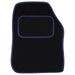 Fully Tailored Navy Blue Trim Carpet Mats fits Mercedes Slk 11> 2 Pce Set of 2 + 4 Clips UKB4C  - Dynamic Drive