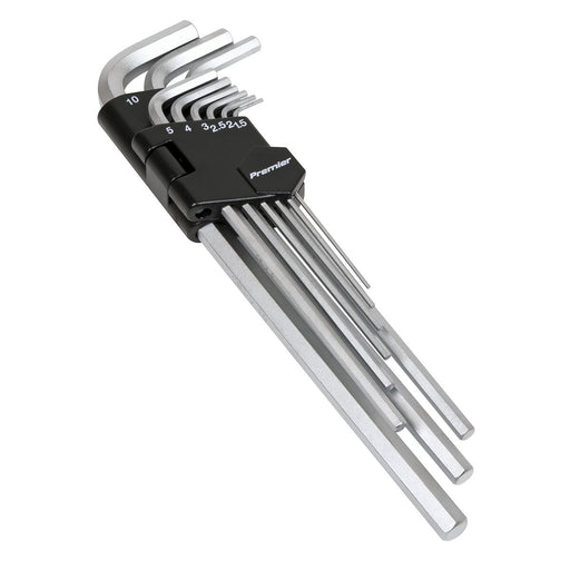 Sealey Hex Key Set 9pc Extra-Long Metric AK7137 Sealey  - Dynamic Drive