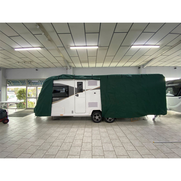 Caravan cover max (Xlarge , 570 - 630 cm) green 4345G8 Quest  - Dynamic Drive