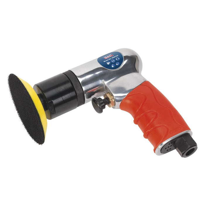 Sealey 75mm Mini Air Polisher 1/4" BSP Hook & Loop Buffing Polishing Sealey  - Dynamic Drive