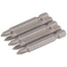 Draper Cross Slot Insert Bit, 1/4" Hex, 50mm Long, No.1 (Pack of 5) 64287 Draper  - Dynamic Drive