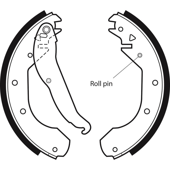 Apec Brake Shoe Rear Fits Opel Ascona Combo Corsa Kadett Manta Vauxhall Astra As