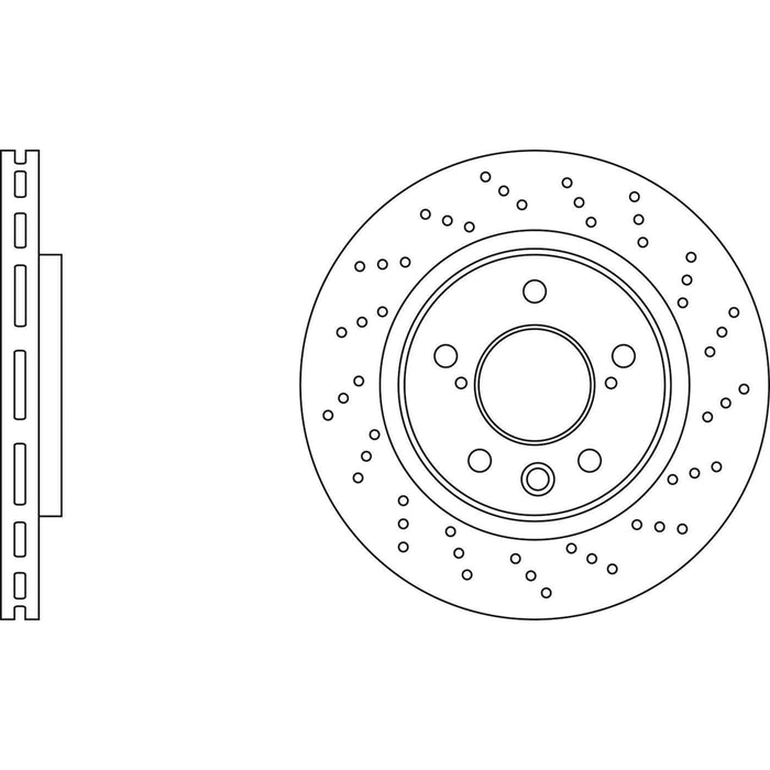 Apec Brake Disc Rear Fits Lexus Is-F