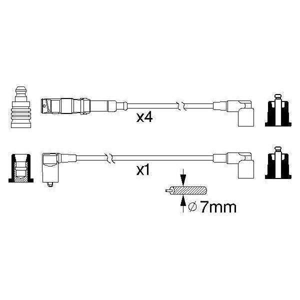 Genuine Bosch Ignition Lead B333 fits Mercedes-Benz 190 E - 2.0 - 82-93 09863563