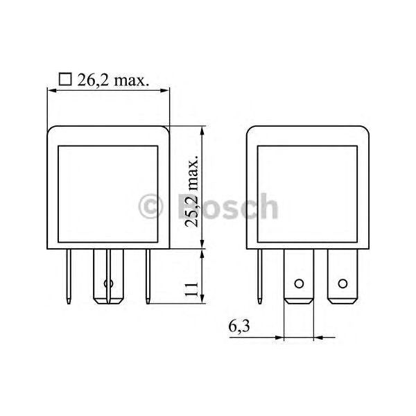 Genuine Bosch Relay fits Vauxhall Corsa - 1.2 - 00-04 0986332030