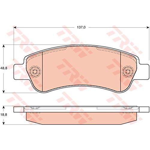 Genuine TRW Brake Pads (Rear) (R90) GDB1682