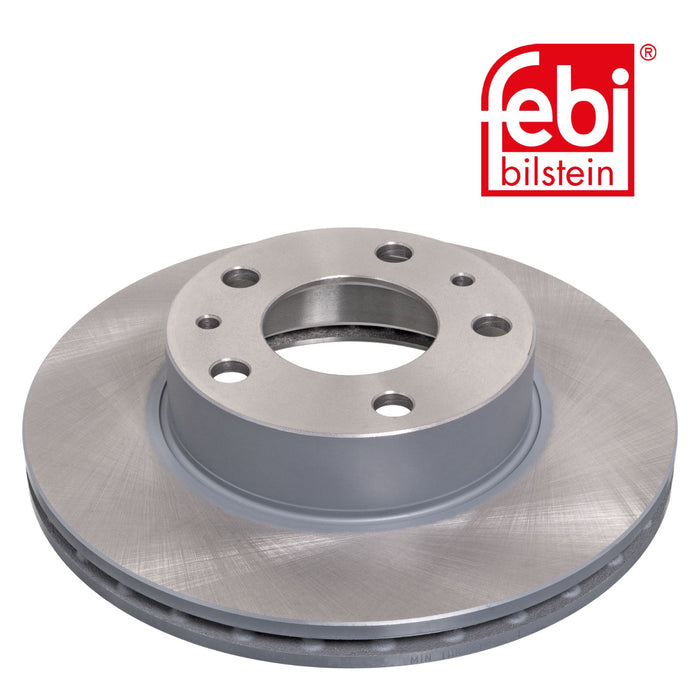 Genuine FEBI Front Brake Discs & Pads Set Vented for Fiat Ducato