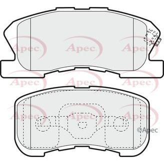 Apec Brake Pads Front Fits Daihatsu Naked Sirion Storia Yrv Perodua Ken