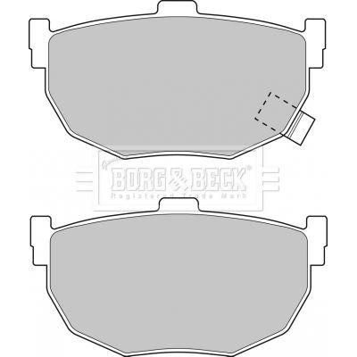 Genuine Borg & Beck Rear Brake Pads fits Nissan R R90 approved BBP1527 Borg & Beck  - Dynamic Drive