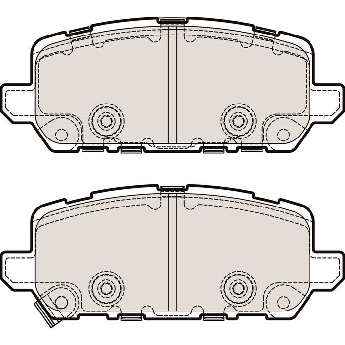 Apec Brake Pads Rear Fits Honda Hr-V