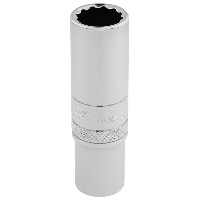 Draper HI-TORQ 12 Point Deep Socket, 3/8" Sq. Dr., 13mm 32823