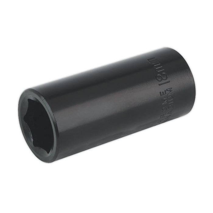 Sealey Impact Socket 18mm Deep 3/8"Sq Drive IS3818D Sealey  - Dynamic Drive