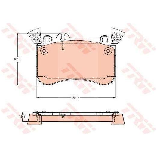 Genuine TRW Brake Pads GDB2229