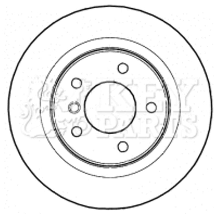 Genuine Key Parts KBD4466 Brake Disc Pair (Rear)