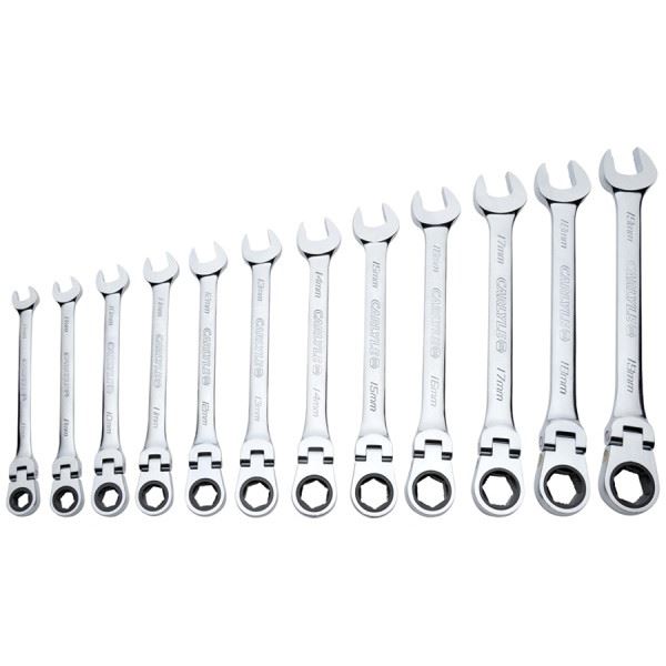 Carlyle Hand Tools Carlyle Metric Flexible Ratcheting Wrench Set (12 Pieces)