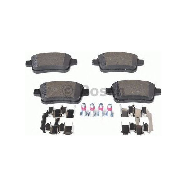 Bosch Brake Pad Set Bp1221 fits Mercedes-Benz Citan 109D CDi|CDi BlueEFFICIENCY