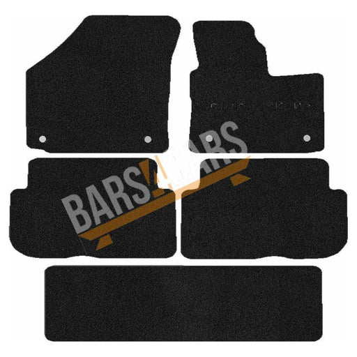 Fully Tailored Orange Trim Carpet Mats fits VW Touran 10> Set of 5 With 4 Clips UKB4C  - Dynamic Drive