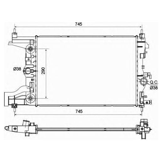 NRF Radiator 53122