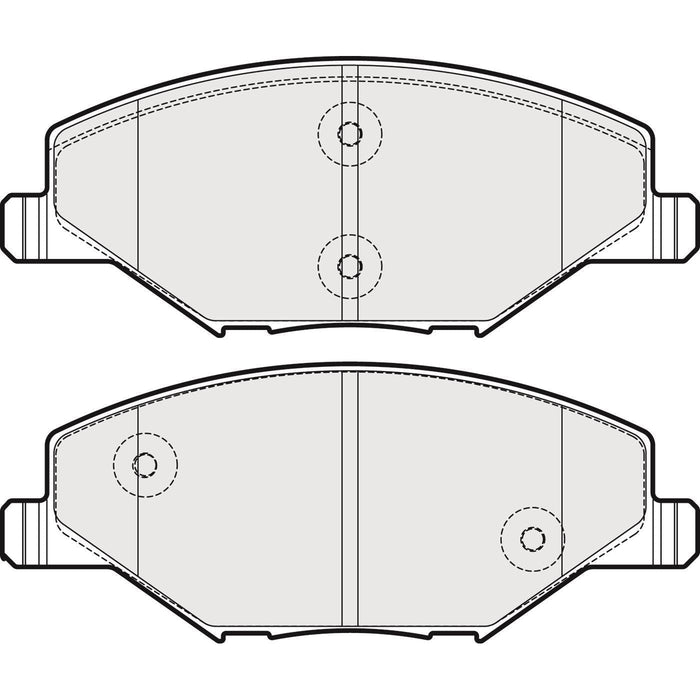 Apec Brake Pads Front Fits Skoda Fabia