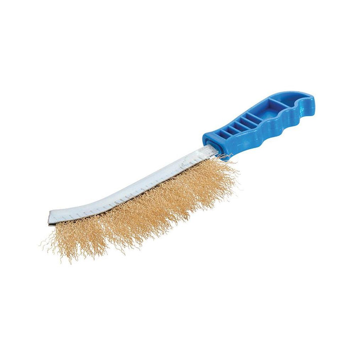 Silverline Brassed Wire Brush Brass Silverline  - Dynamic Drive