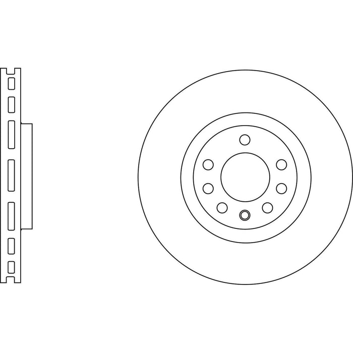 Apec Brake Disc Front Fits Fiat Croma