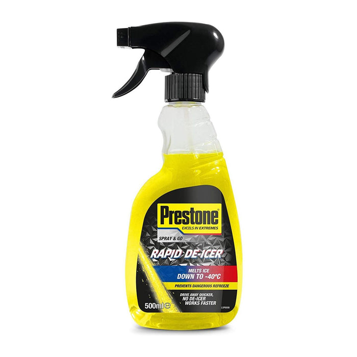 Prestone Rapid De-Icer Trigger Melts Ice Down to -40°C 500ml Deicer Prestone  - Dynamic Drive