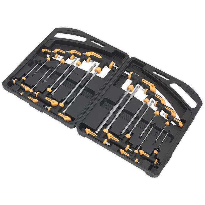 Sealey T-Handle TRX-Star* & Hex Key Set 16pc S0916