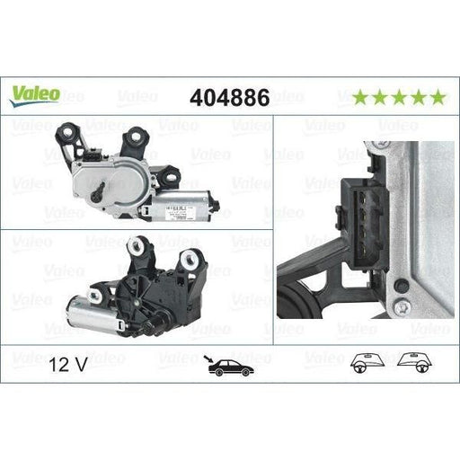 Valeo Wiper Motor 404886 Part fits Seat Leon Toledo Skoda Fabia Vw Bora Bora Brea Valeo  - Dynamic Drive