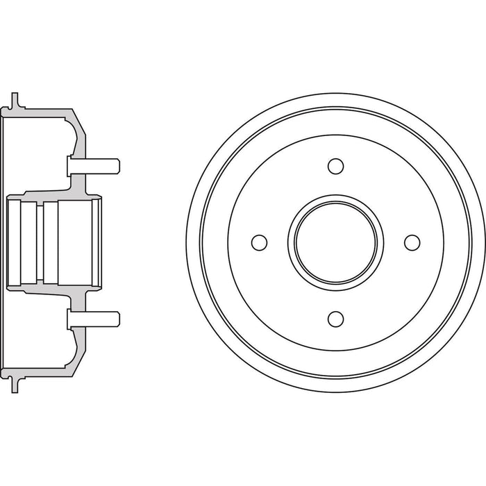 Apec Brake Drum Rear Fits Ford Fiesta Ka Puma