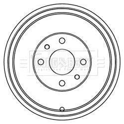 Genuine Borg & Beck Brake Drum fits PSA Nemo Bipper 1.4 Dsl 08 BBR7218 Borg & Beck  - Dynamic Drive