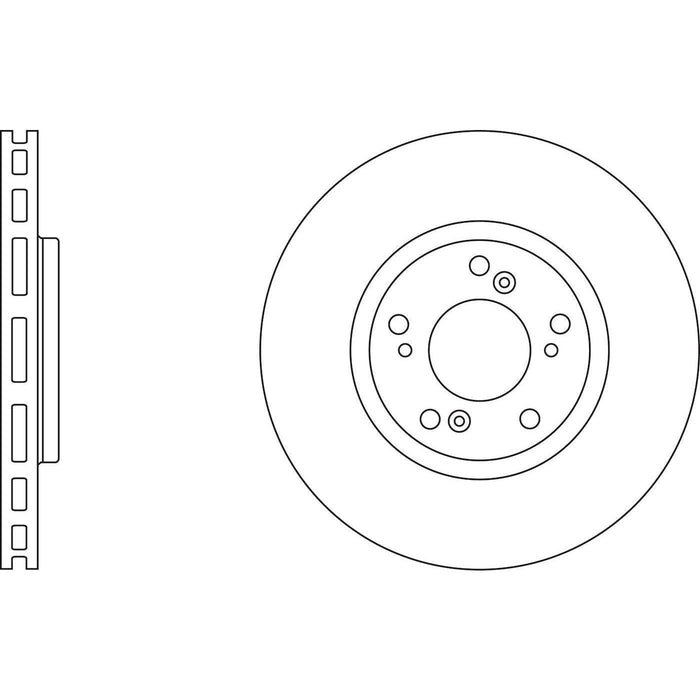 Apec Brake Disc Front Fits Honda S2000