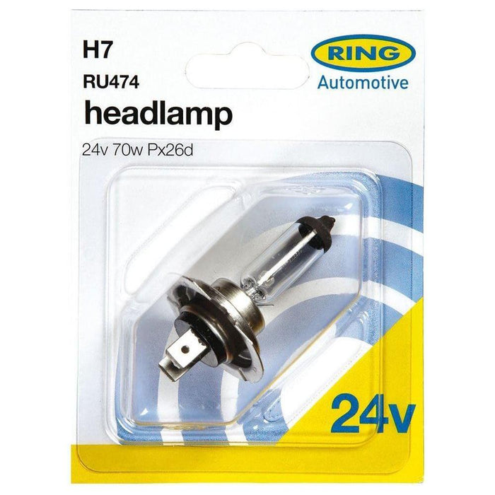 Ring Automotive LTD RU474 24v 70w H7 Px26s Halogen Headlamp