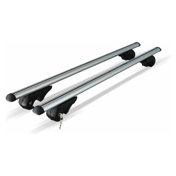 Aluminium Locking Roof Rack Cross Bars fits Nissan X-Trail w Raised Rails UKB4C  - Dynamic Drive