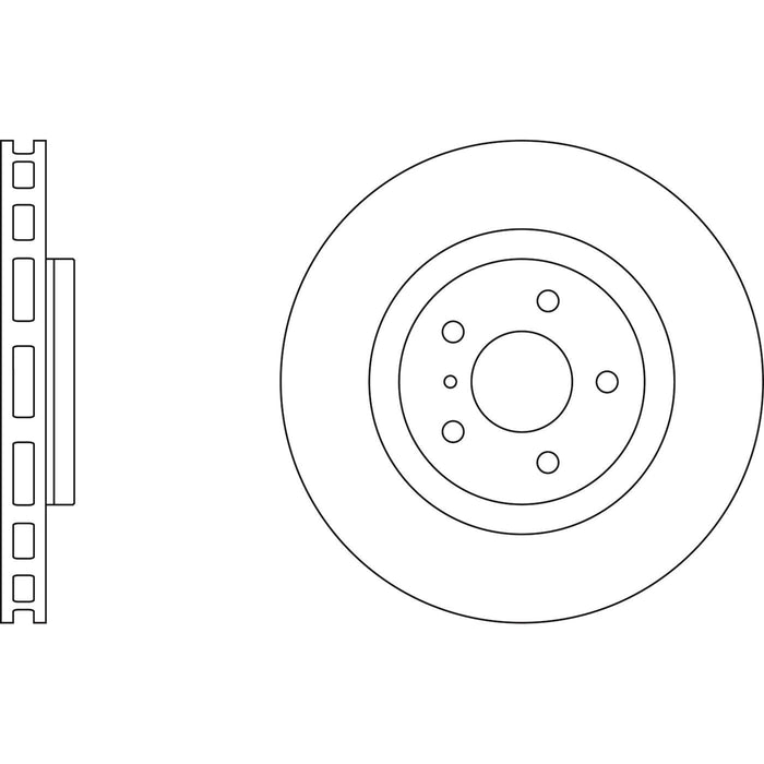 Genuine APEC Rear Brake Discs & Pads Set Vented for Nissan 350Z