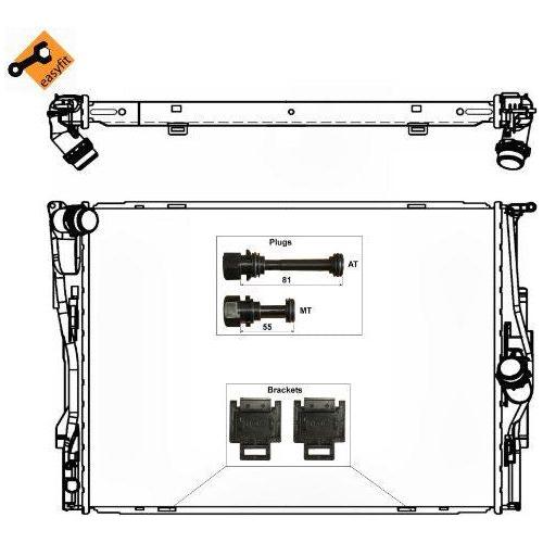 NRF Radiator 53473 NRF  - Dynamic Drive