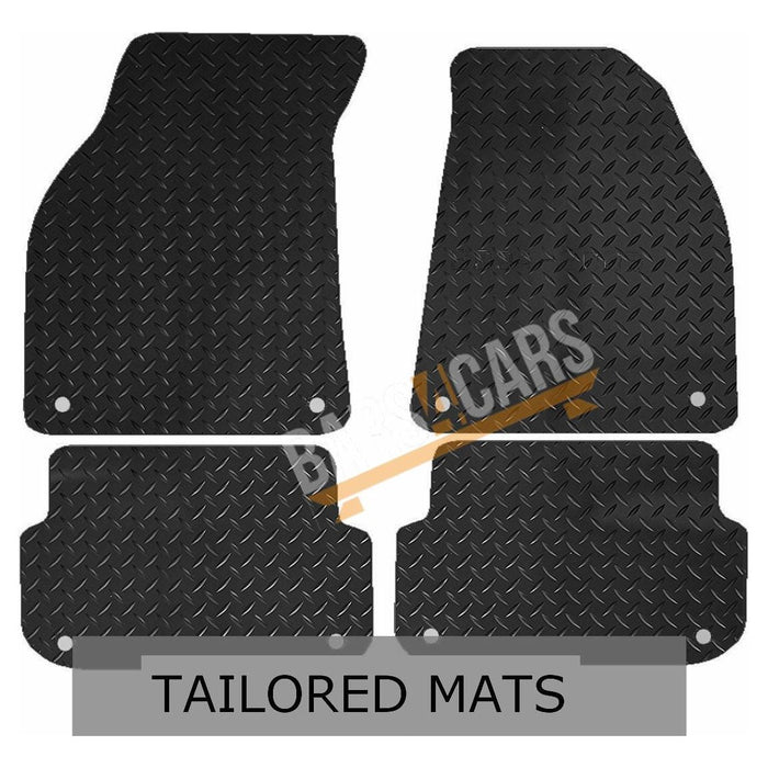 Tailored Rubber Mats fits Audi  A6 (Not Quattro) + Clips 2004 2005 2006 2007 200 UKB4C  - Dynamic Drive