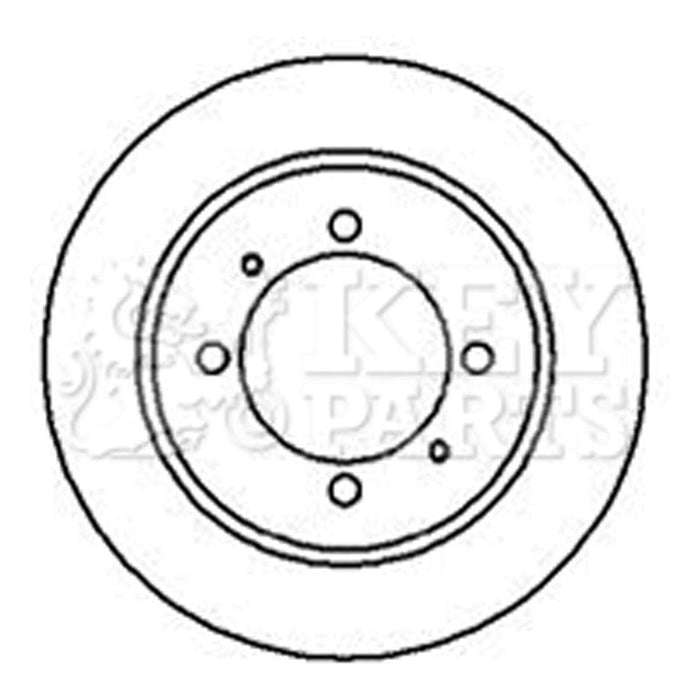 Genuine Key Parts KBD4215 Brake Disc Pair (Rear)