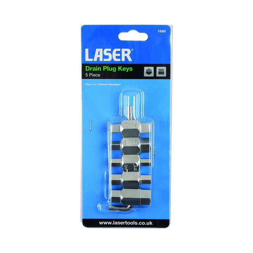 Laser Drain Plug Key Set 5pc 1580 Laser Tools  - Dynamic Drive