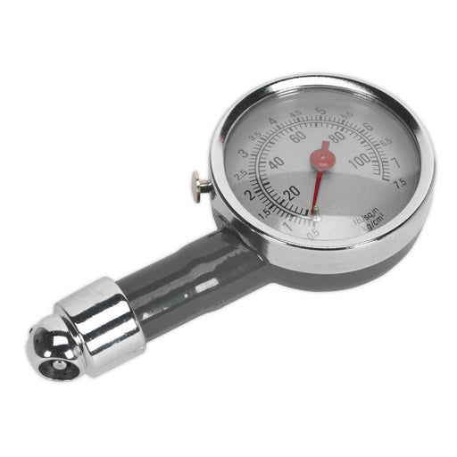 Sealey Dial Type Pressure Gauge 0-100psi TSTPG43 Sealey  - Dynamic Drive