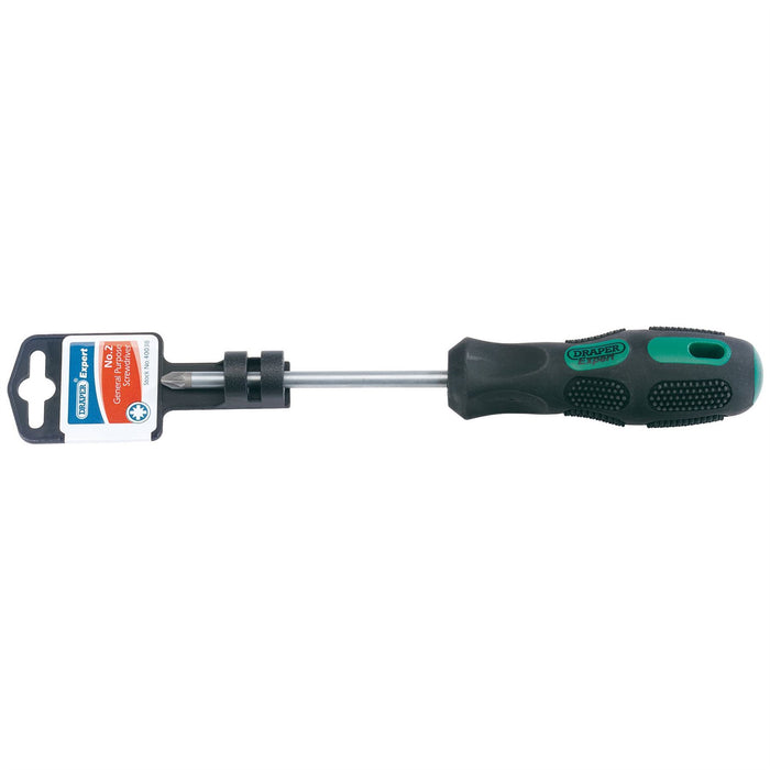 Draper PZ Type Screwdriver, No.2 x 100mm 40038 Draper  - Dynamic Drive